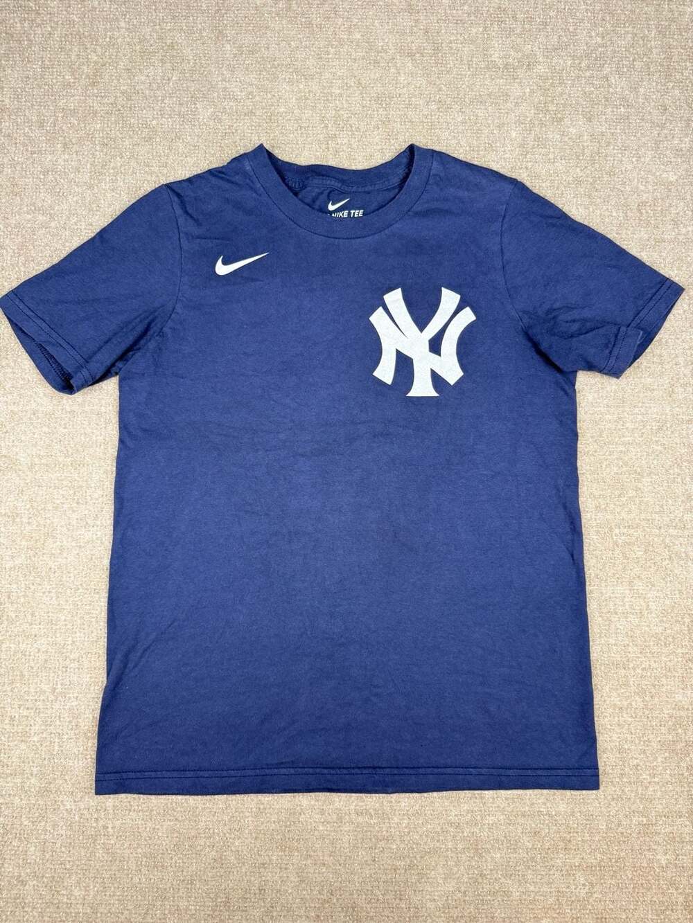 Nike New York Yankees Aaron Judge Youth T-Shirt Size M 10/12 Navy Blue